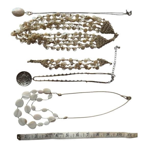 Elegant Abalone Shell Necklace and Bracelet Set - Picture 10 of 10